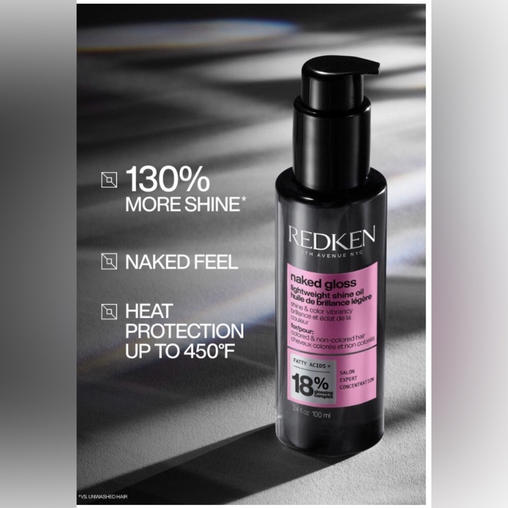 Redken Naked Gloss Lightweight Shine Oil | Acidic Color Gloss High Shine
